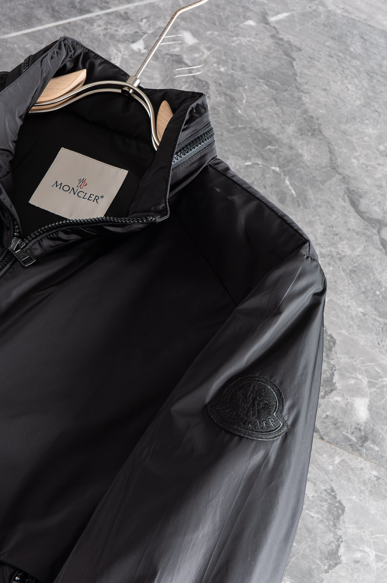 New#M1️MONCLER2024//秋冬防水立领隐藏连帽夹克外套#同步官网发售！贸易公司渠道稀出原厂