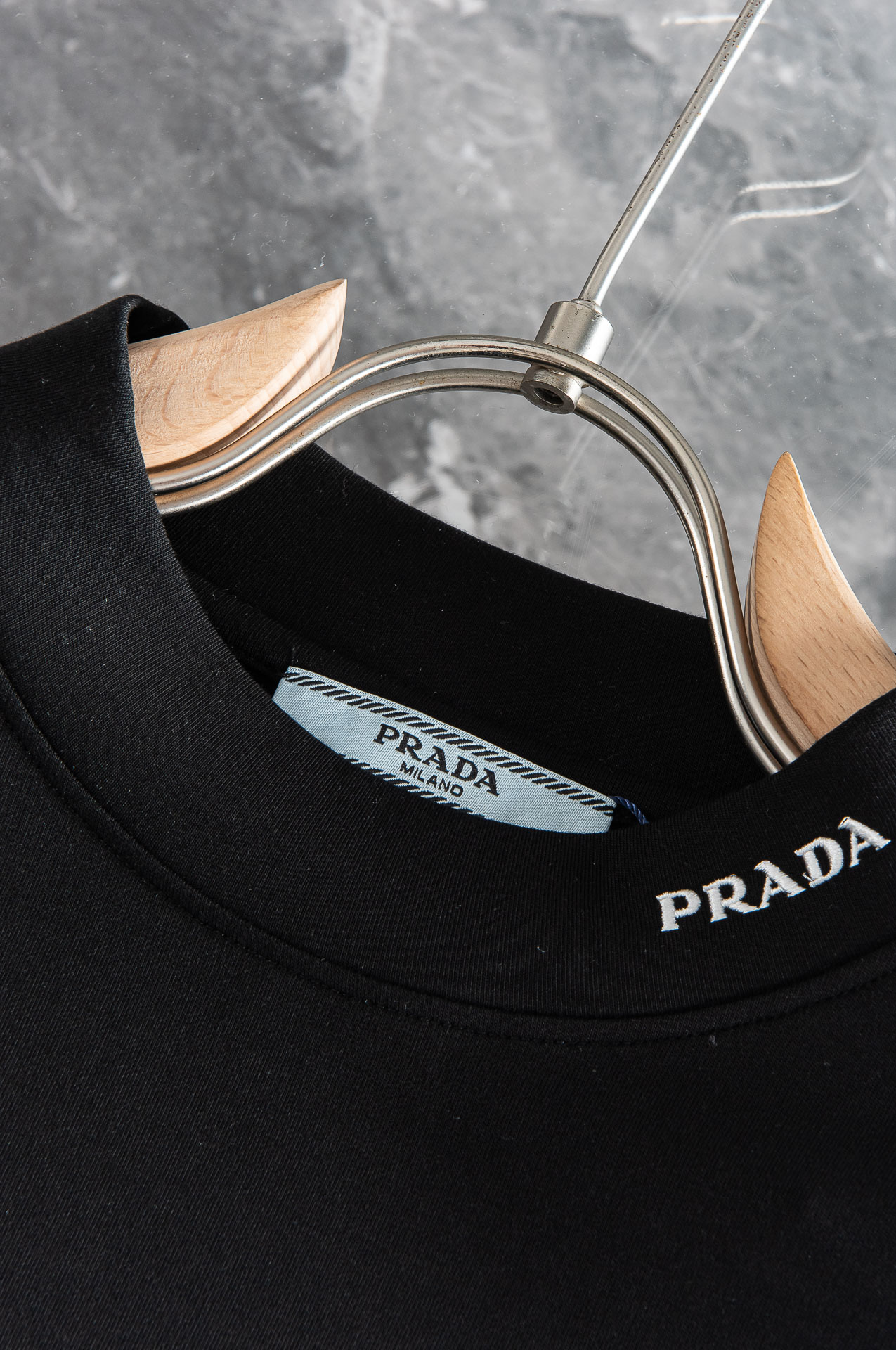 New#Prad*P家2024//秋冬新款莫代尔棉质混纺半高领打底衫基础纯色长袖套头衫！贸易公司渠道稀出