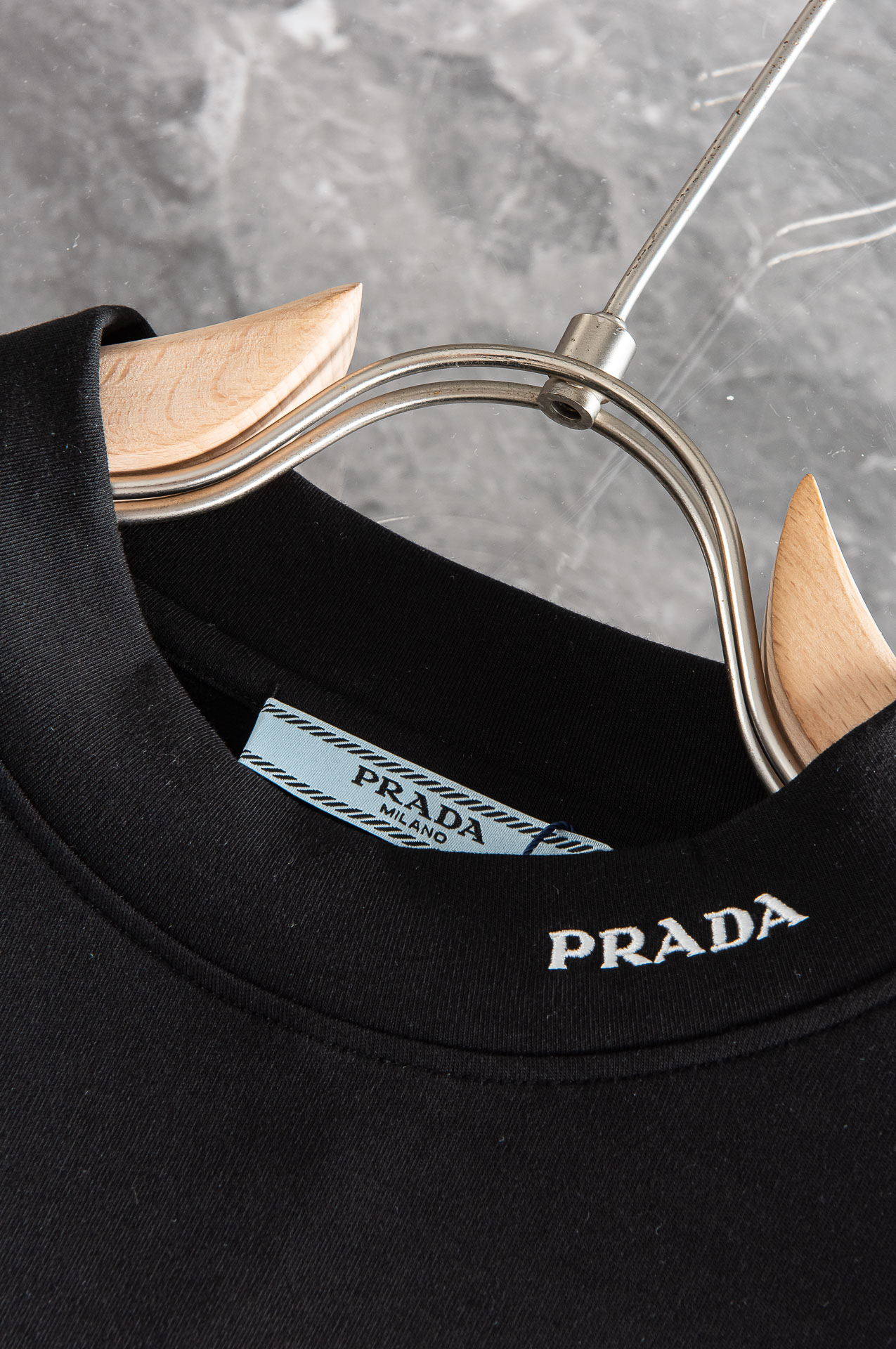 New#Prad*P家2024//秋冬新款莫代尔棉质混纺半高领打底衫基础纯色长袖套头衫！贸易公司渠道稀出