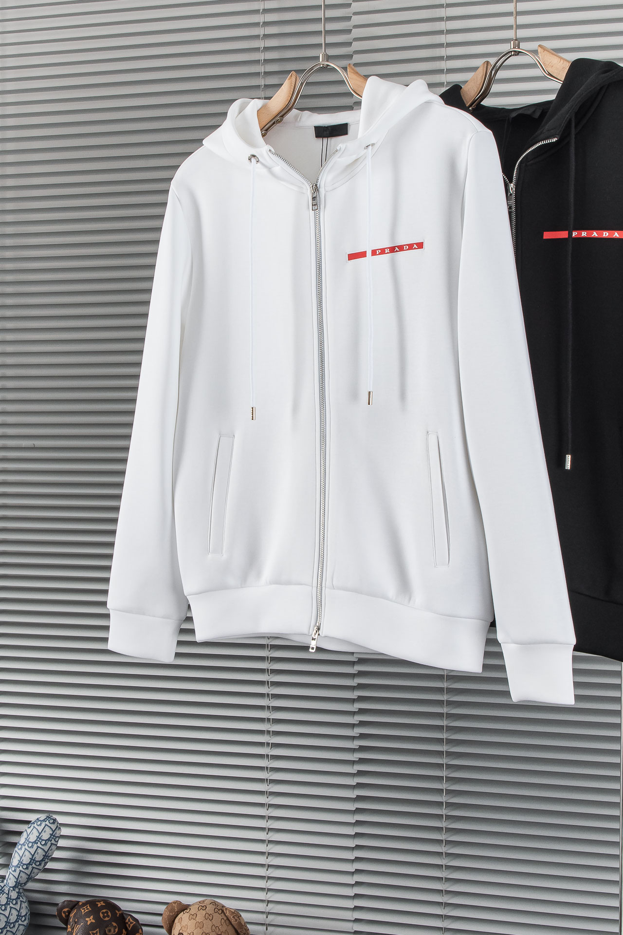 New# 。PR*＊ ADA 25FW太空棉布拉链连帽卫衣拉链夹克外套# 这款帽衫采用了客供定制的380