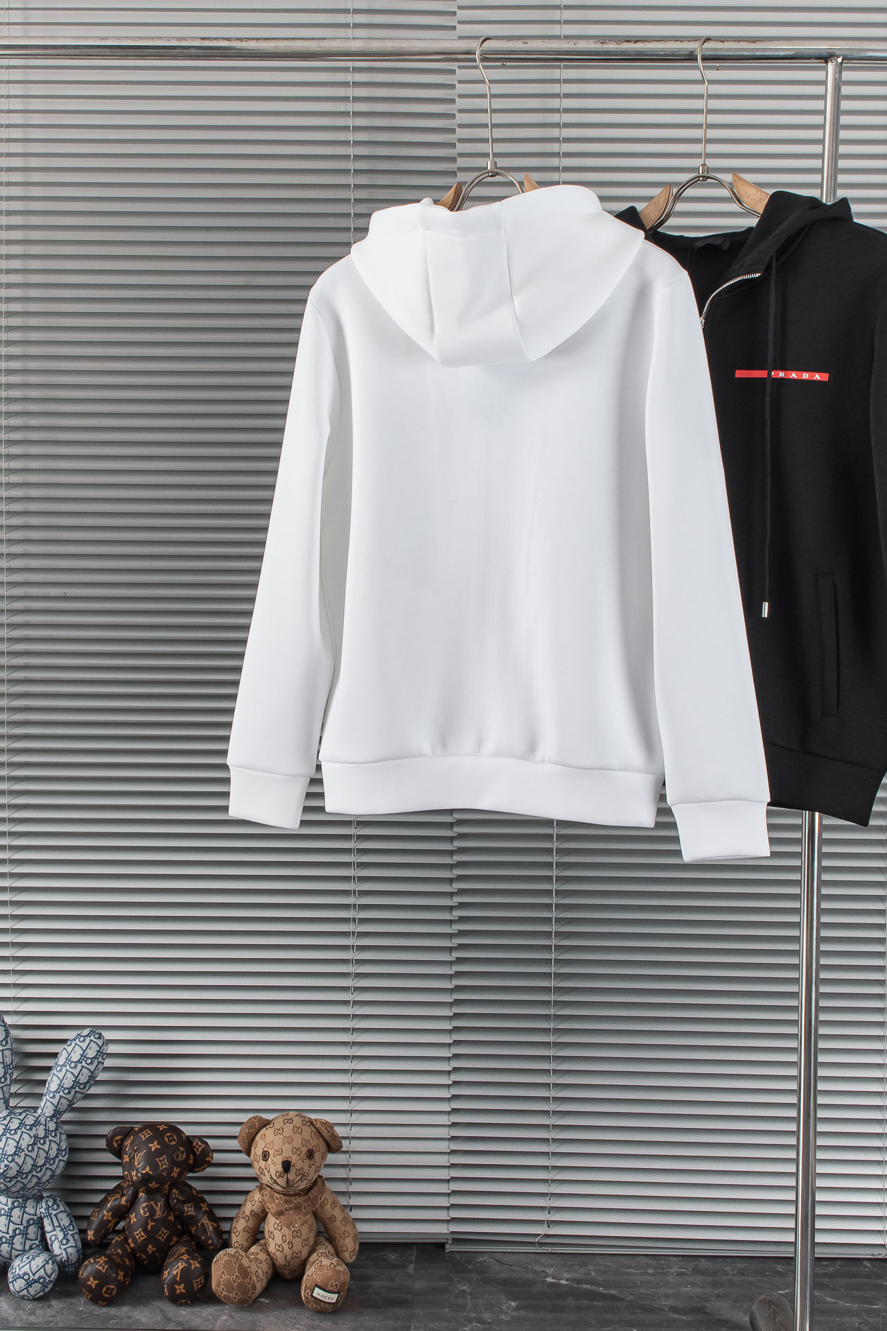 New# 。PR*＊ ADA 25FW太空棉布拉链连帽卫衣拉链夹克外套# 这款帽衫采用了客供定制的380