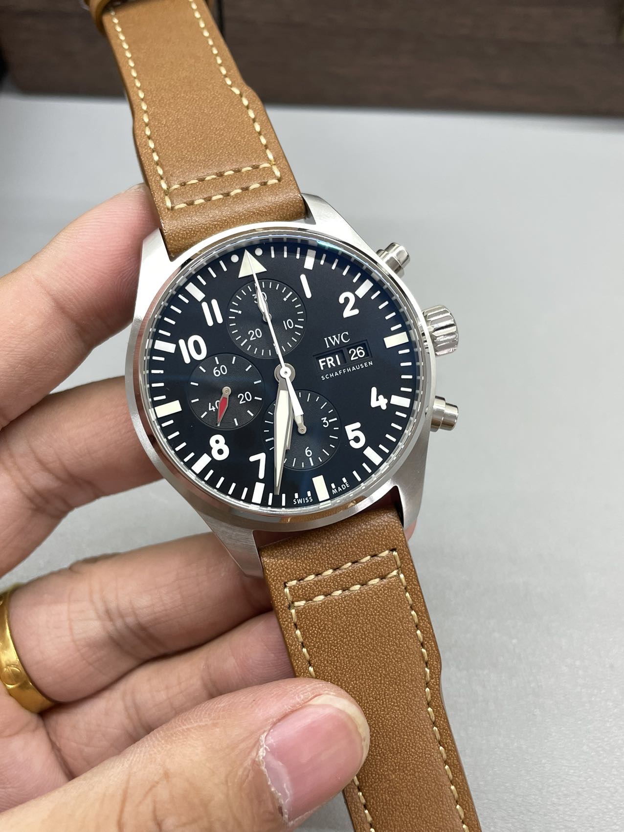 NO:153830,ZF pilot timer 43mm, Little Prince series, full function implementation of movement,19860909ZF飞行员计时43mm,小王子系列,机芯全功能实现,,Watch