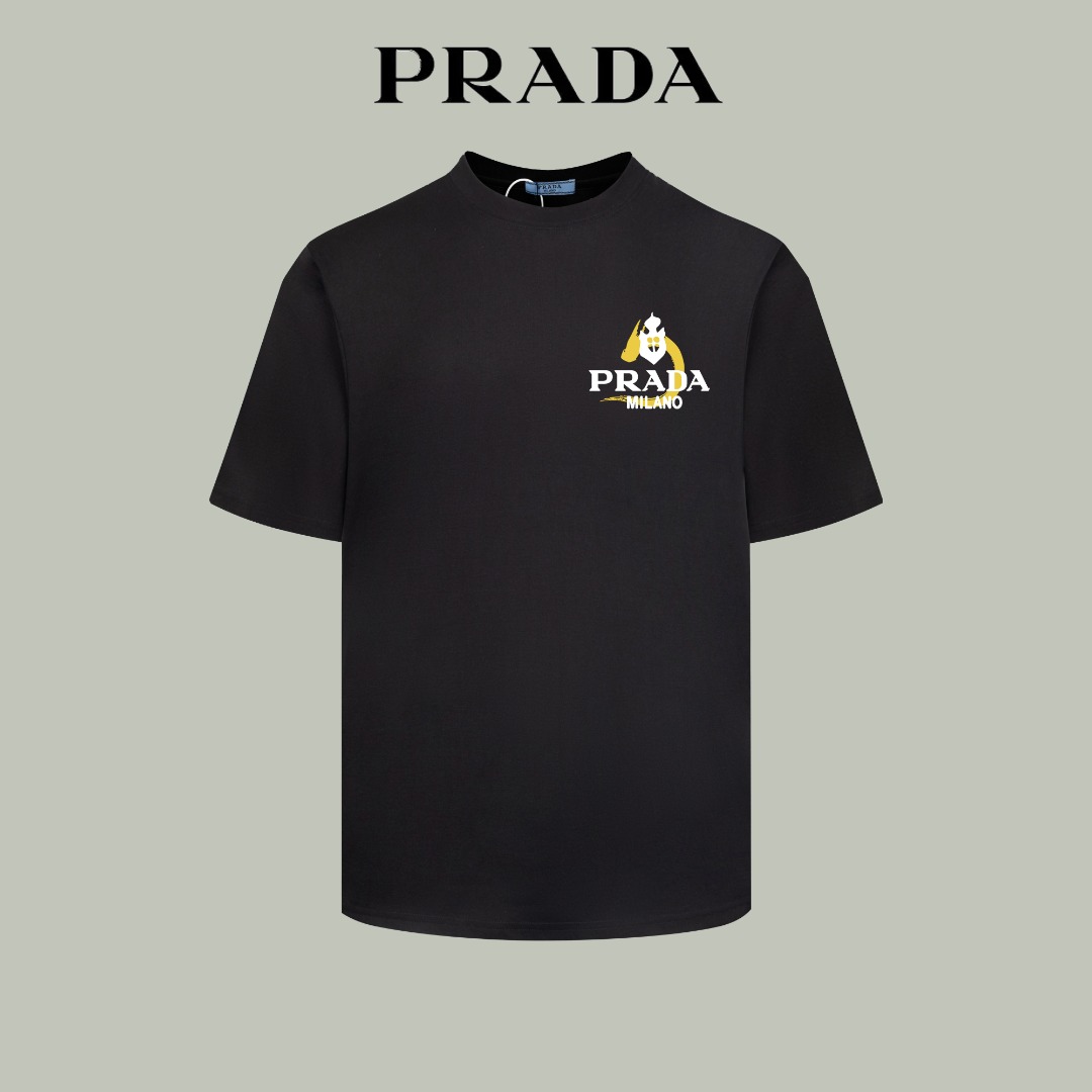 【Alta versión】 【PRADA】 Nuevo modelo primavera/verano 2024, con estampado de logo digital de alta calidad y personalidad…
