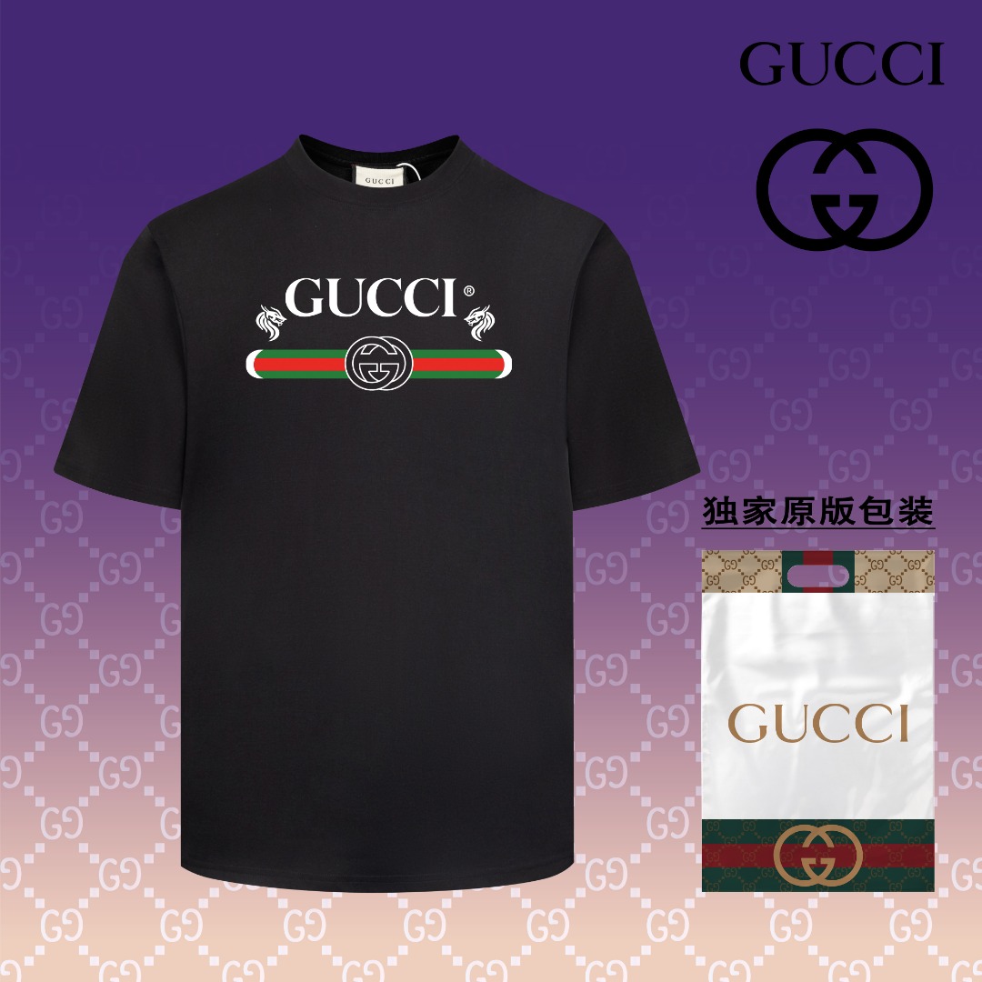 【Versión alta】 【Gucci GUCCI】 Nuevo estilo primavera/verano 2024, con estampado de logo digital personalizado de alta ca…