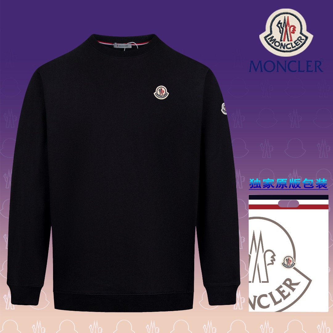 【Versión superior, calidad oficial】【MONCLER】【Envío inmediato】 Sudadera de rizo nueva de otoño-invierno 2024, con bordad…