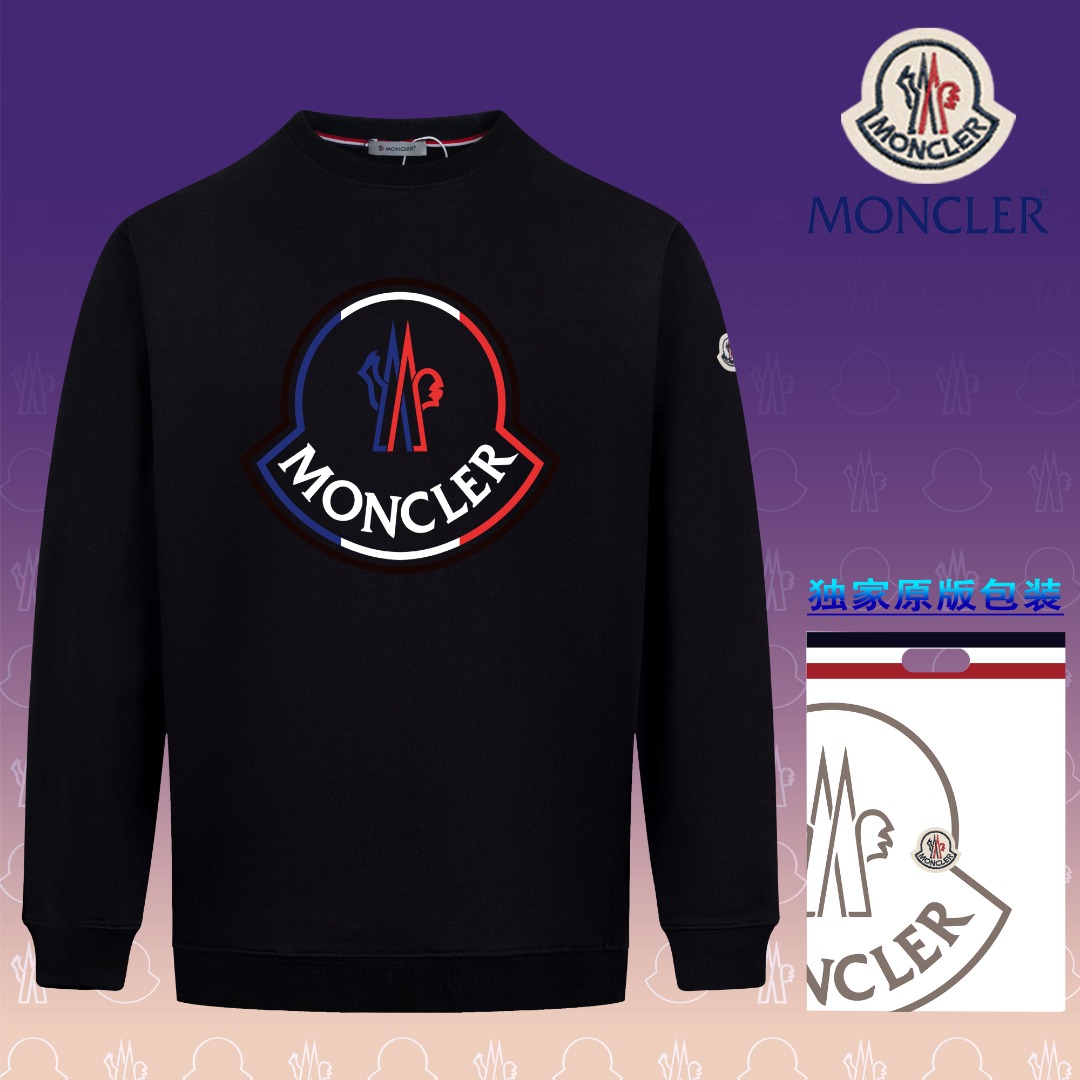 【Versión superior, calidad oficial】【MONCLER】【Envío inmediato】 Sudadera de rizo nueva de otoño-invierno 2024, con proces…