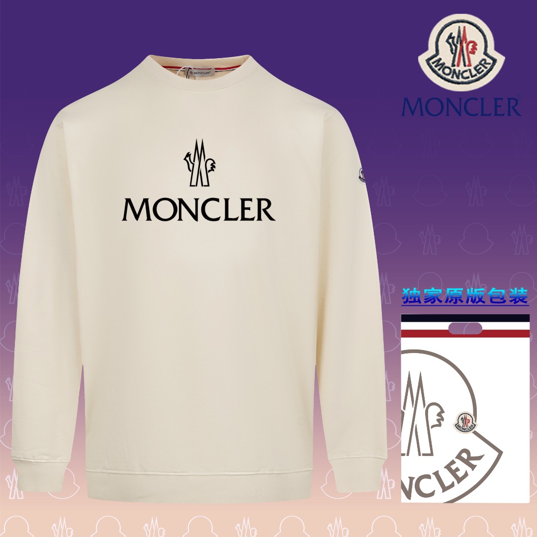 【Versión superior, calidad oficial】【MONCLER】【Envío inmediato】 Sudadera de rizo nueva de otoño-invierno 2024, con proces…