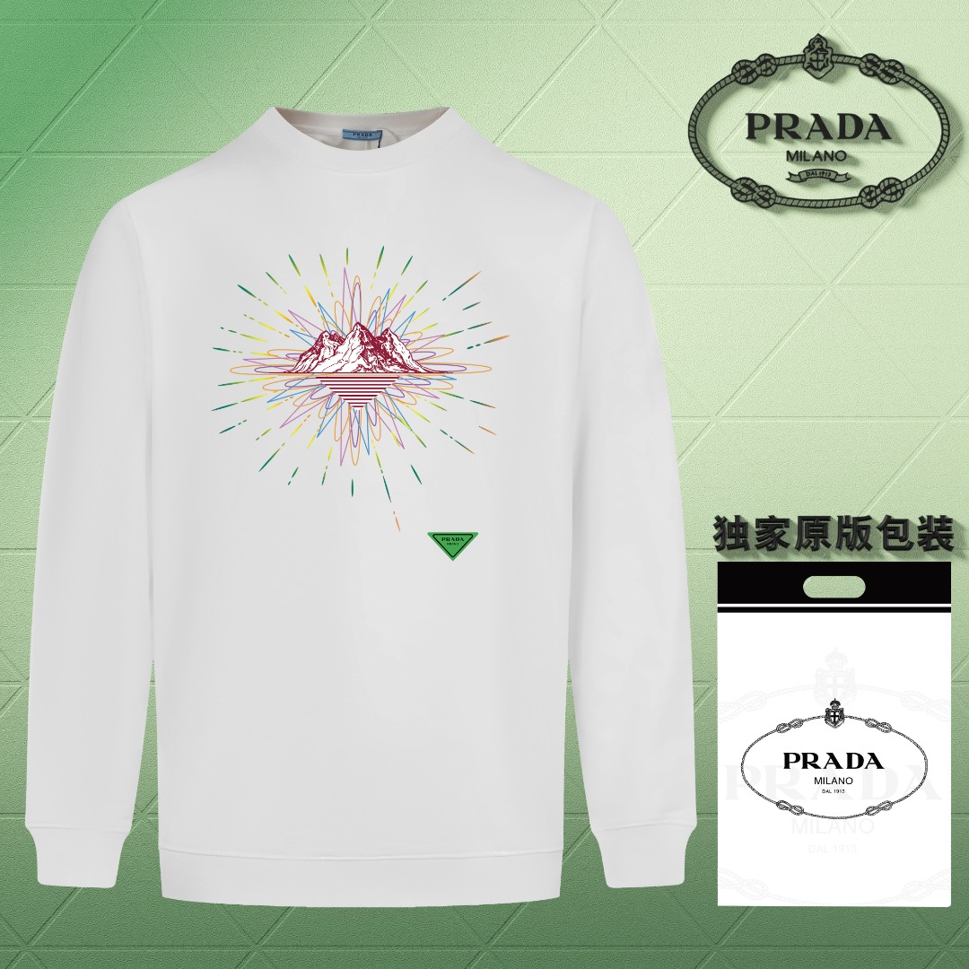 Calidad del sitio web oficial de la versión superior] [Prada] [listo en stock en segundos] 🆕 2024 nueva sudadera de fe…