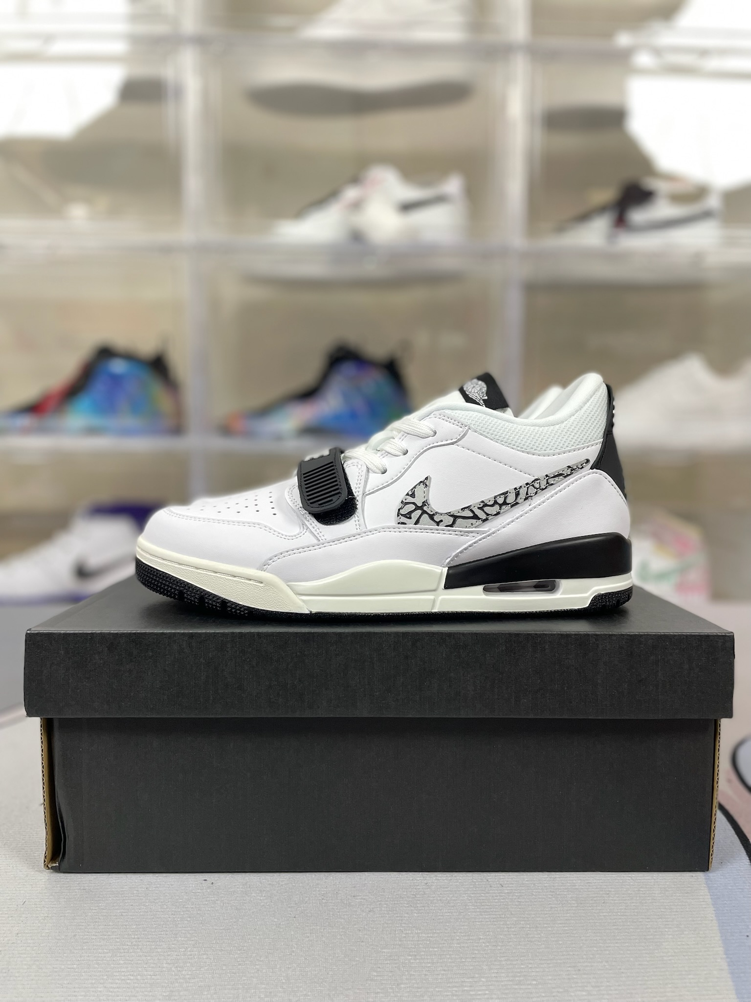 Jordan Legacy 312 "Cement Swoosh" Basketball Shoes - White/Black, Unisex 8 o 1ho2sggsu18ao1gciber1aghd7