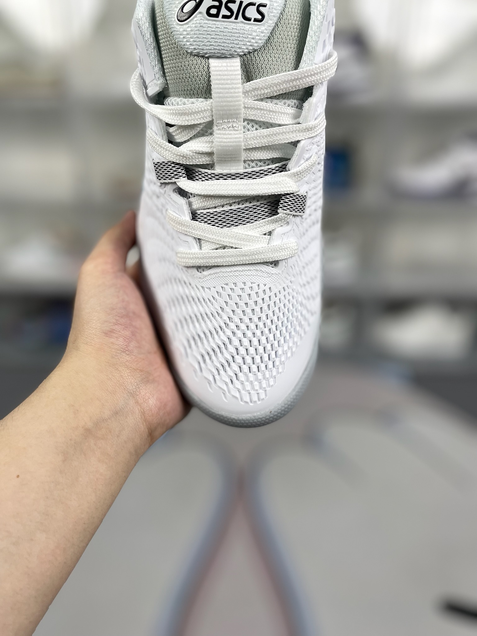Asics Gel-Resolution 9 White/Black Tennis Shoes - Durable, Breathable, Comfortable 6 o 1hta3imm4edp1glm1koq15m86c34