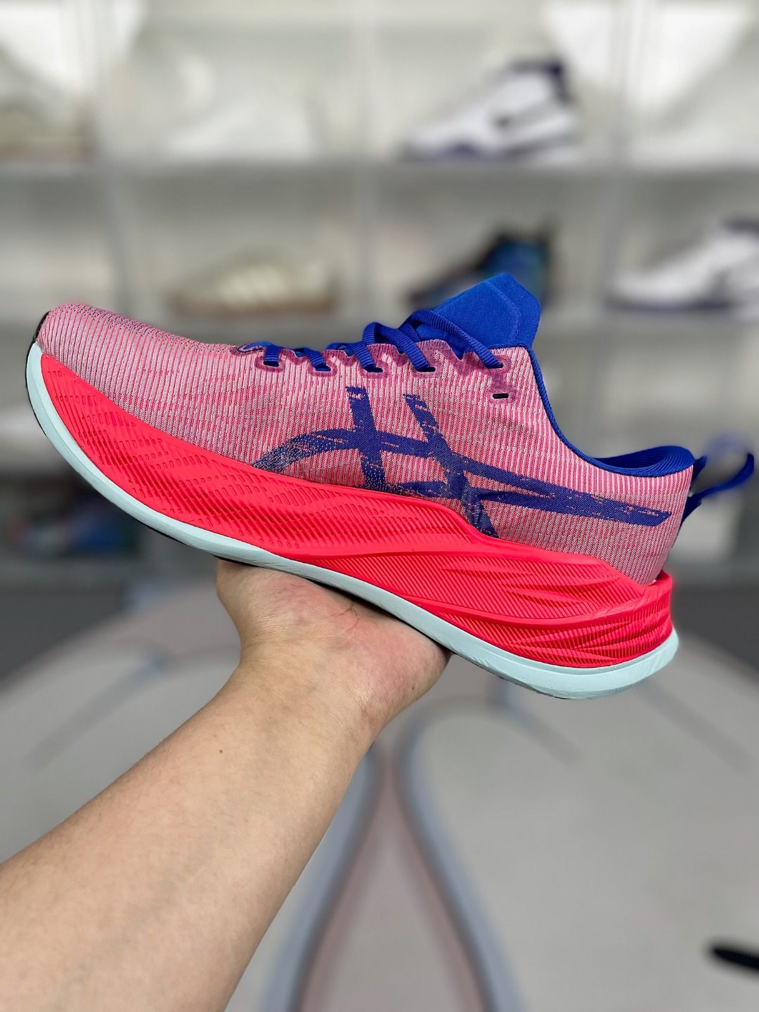 Asics Superblast Running Shoes - Blue/Red, Comfortable, Breathable, Durable 3 o 1htfbv8ha1v8p183e1ljj1q851aap1