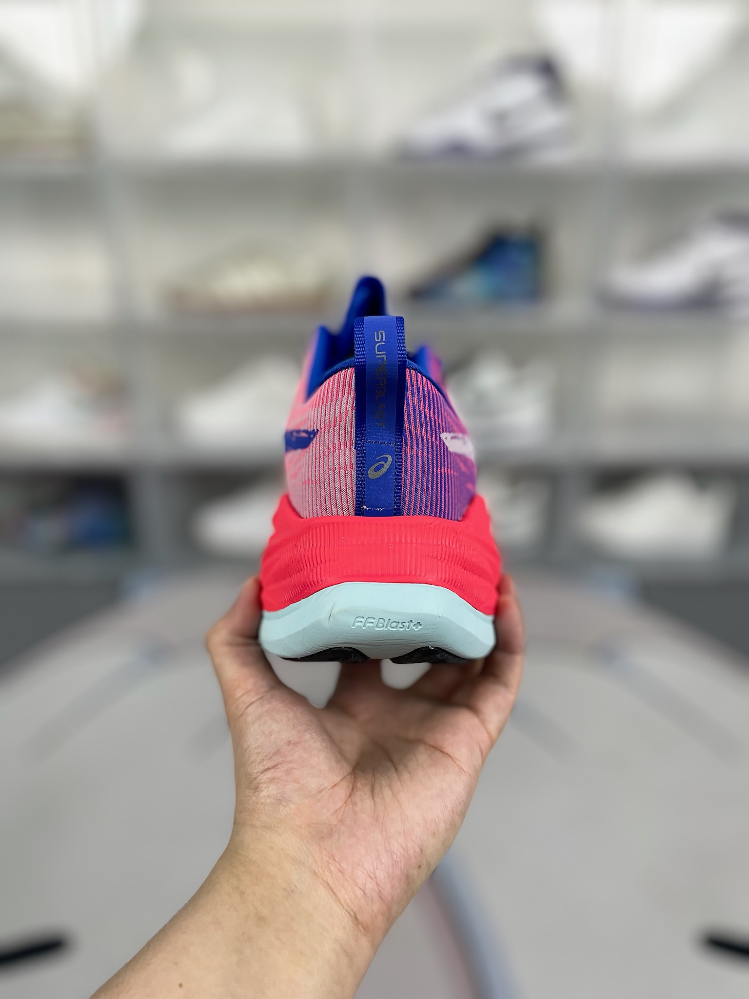 Asics Superblast Running Shoes - Blue/Red, Comfortable, Breathable, Durable 4 o 1htfbv8hb1ctmtf61fgddo754c2