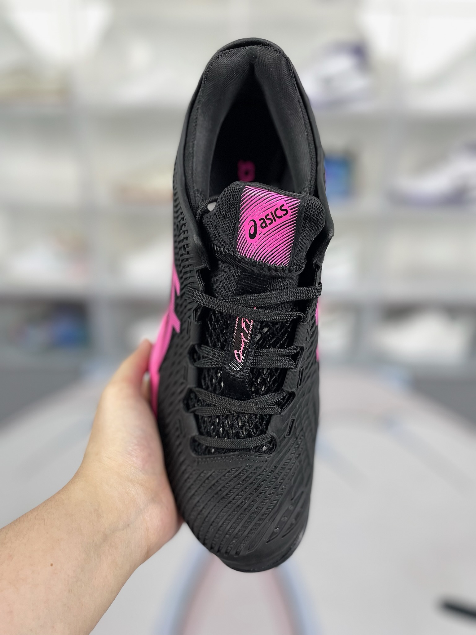 Asics Court FF 3 Black/Pink Men's Tennis Shoes, Durable, Breathable, Low Top 4 o 1hvi86t6m4i91dpjde11slcb5k0