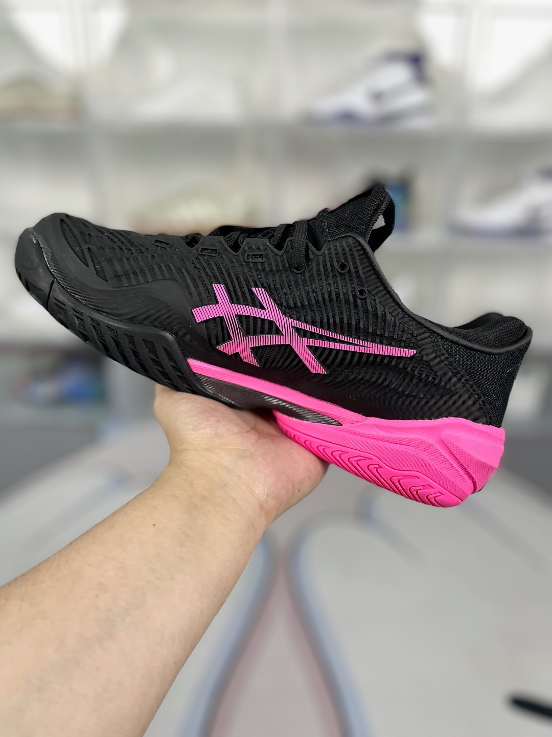 Asics Court FF 3 Black/Pink Men's Tennis Shoes, Durable, Breathable, Low Top 2 o 1hvi86t6p1ee611e2ocp1r8613qt7
