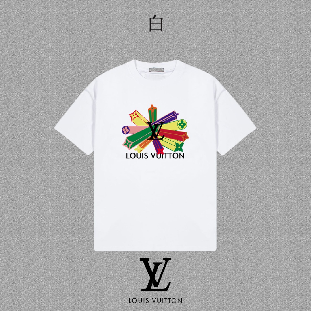 Louis Vuitton 2024FW Short Sleeve T-Shirt With LV Letter Print