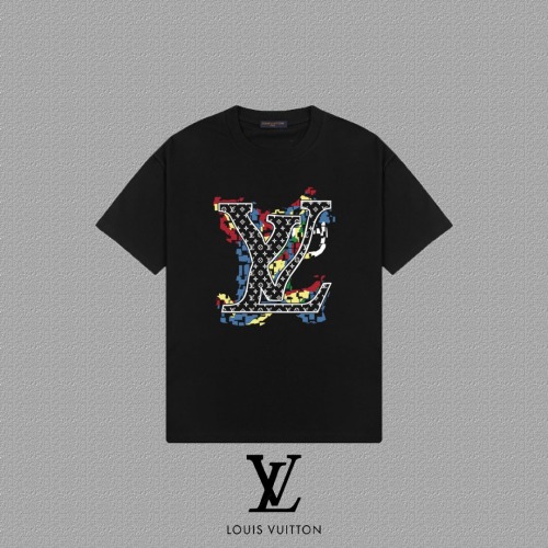 Louis Vuitton 2025FW Letter Print Cotton T-Shirt Unisex Fashion