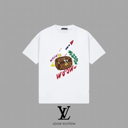 Louis Vuitton 2025FW Graphic Print Cotton T-Shirt Unisex Fashion Top 1 Louis Vuitton 2025FW Graphic Print Cotton T-Shirt Unisex Fashion Top