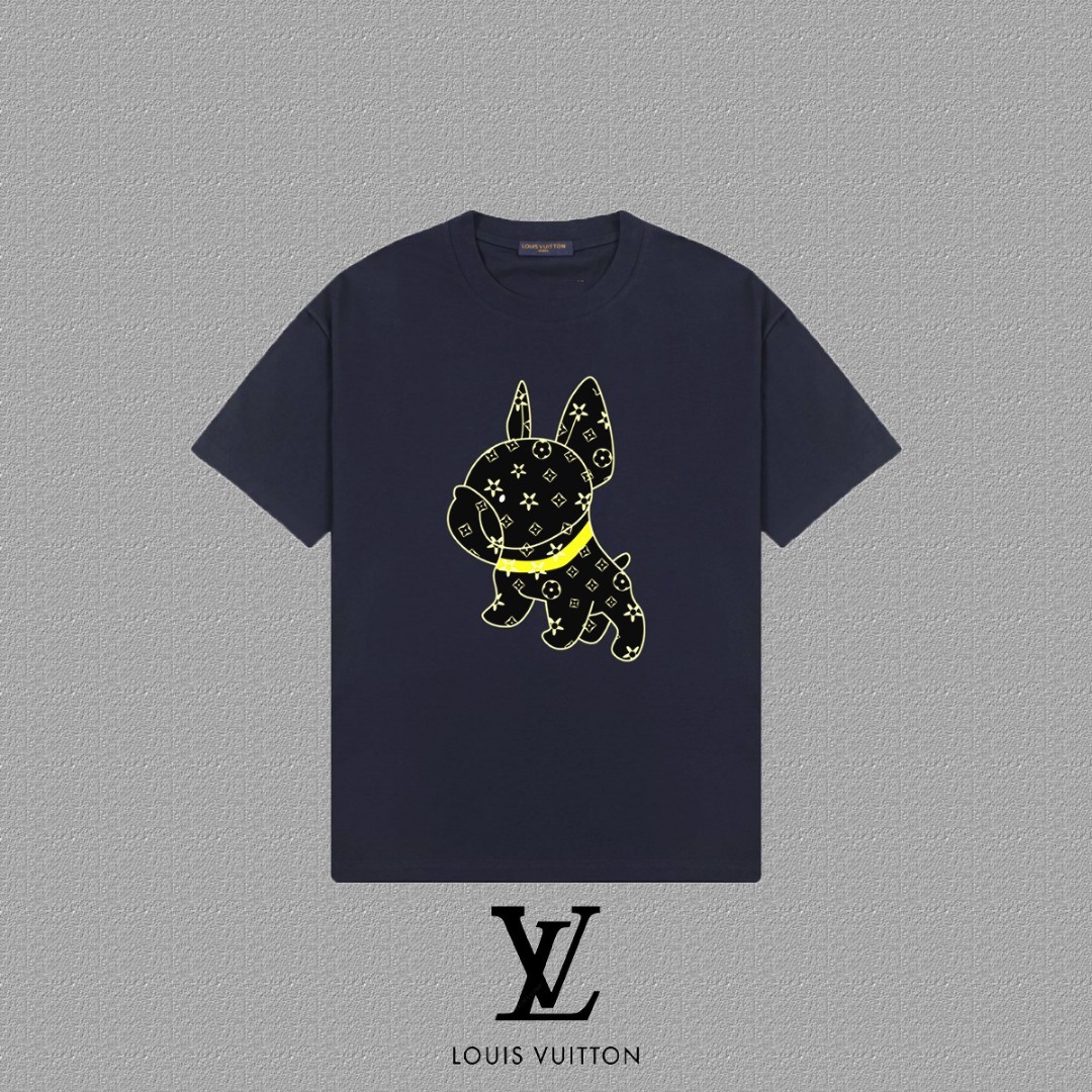 טי שירט יוניסקס Louis Vuitton עם הדפס כלב בעיצוב מודרני 2 o 1i3ibalks151d1nov1m1u1d7r1k340
