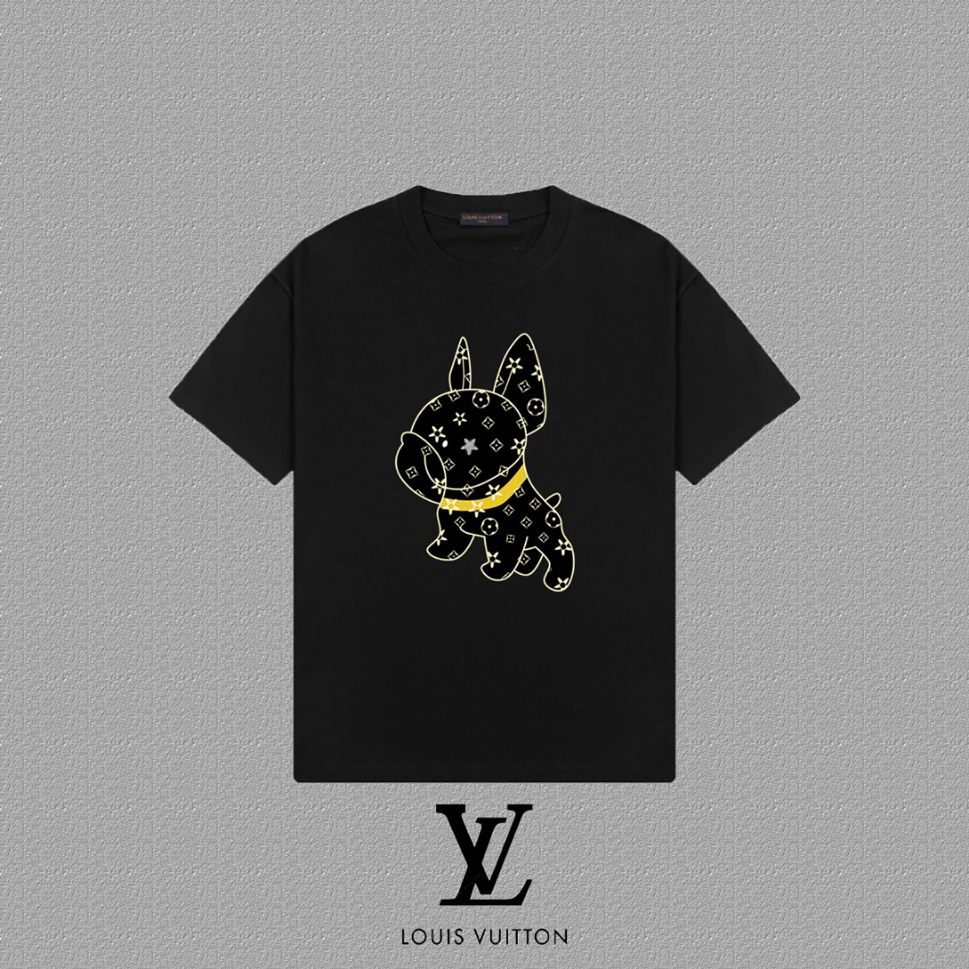 Louis Vuitton 2025FW Graphic Tee - French Bulldog Print, Unisex Style 2 o 1i3ibckej3f8ran113sqo21s6u0