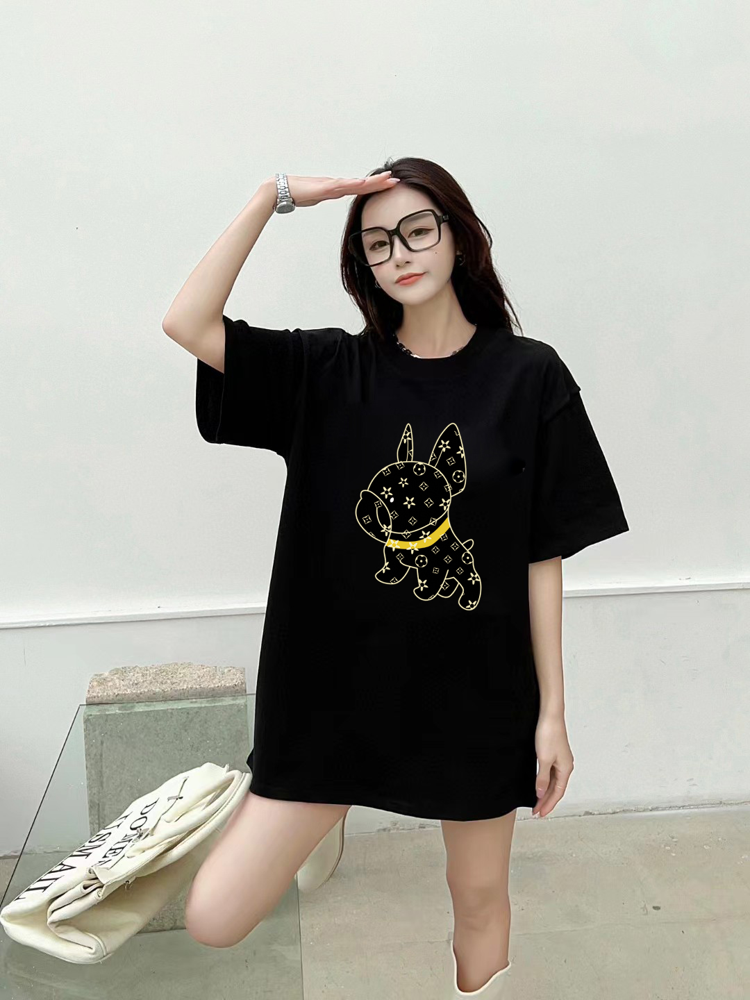 Louis Vuitton 2025FW Graphic Tee - French Bulldog Print, Unisex Style 11 o 1i3ibckenqfkihf1dsn1pp035i4
