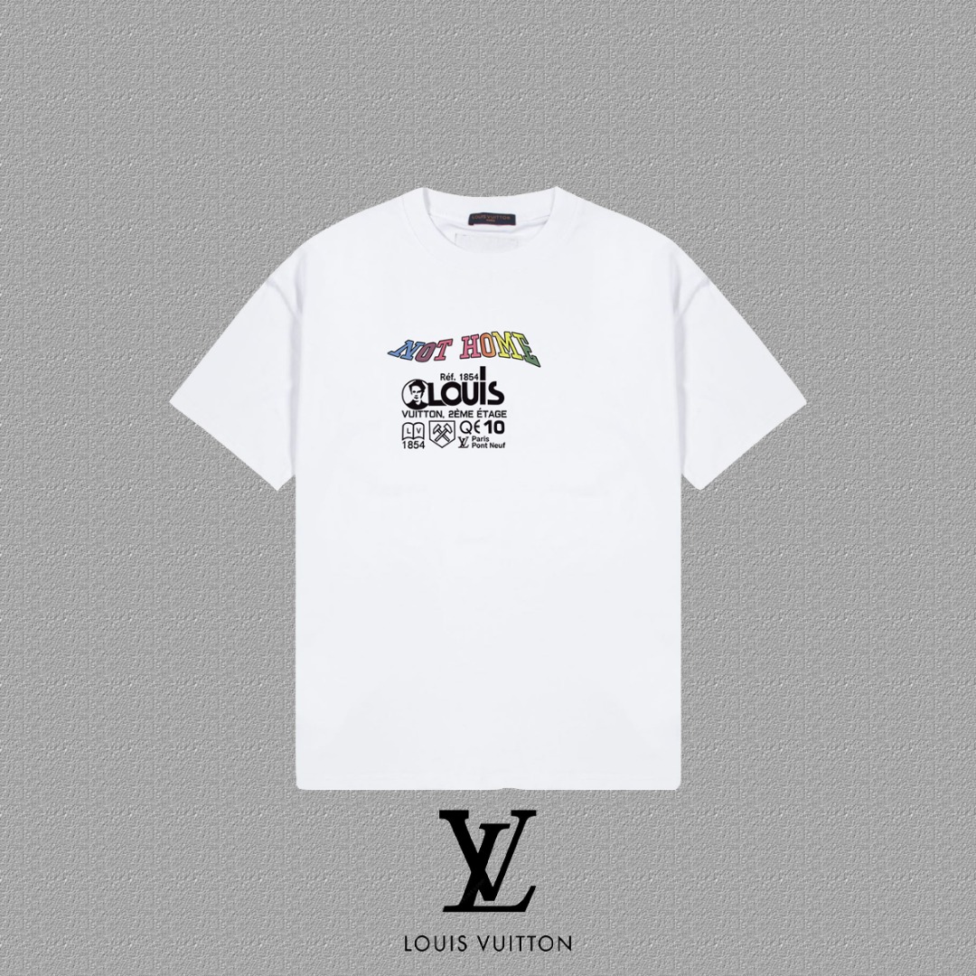 Louis Vuitton 2024FW Letter Print Short Sleeve T-Shirt - Unisex Style 2 o 1i3idpcic9ap142dcfhbdqqat0