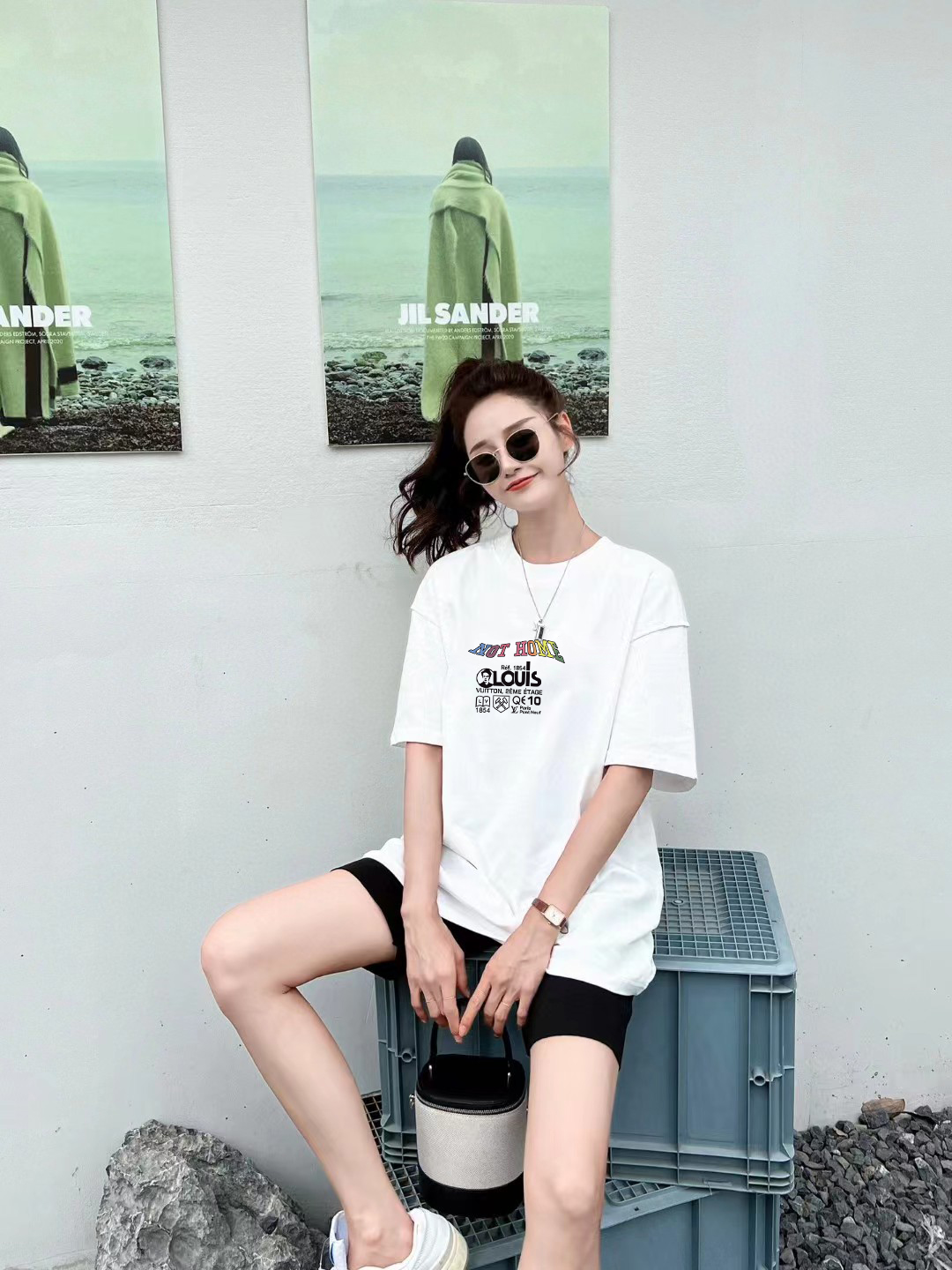 Louis Vuitton 2024FW Letter Print Short Sleeve T-Shirt - Unisex Style 9 o 1i3idpcifobgaj28nccjdrs3