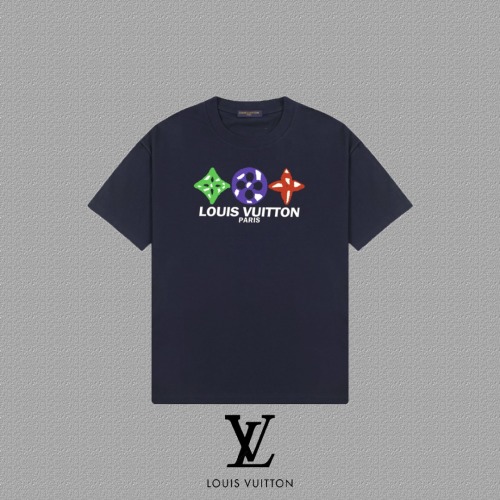 Louis Vuitton 2025FW Short Sleeve T-Shirt with LV Logo Print Unisex 1 Louis Vuitton 2025FW Short Sleeve T-Shirt with LV Logo Print Unisex