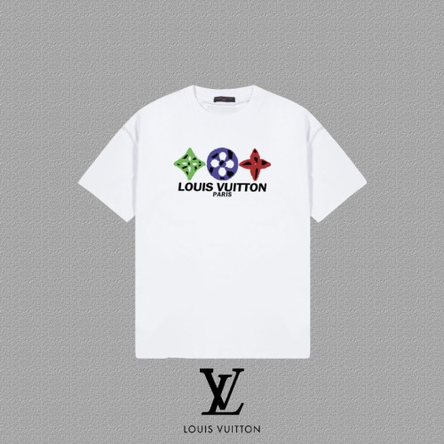Louis Vuitton 2025FW Logo Print Short Sleeve T-Shirt, Unisex, Cotton Blend 1 Louis Vuitton 2025FW Logo Print Short Sleeve T-Shirt, Unisex, Cotton Blend