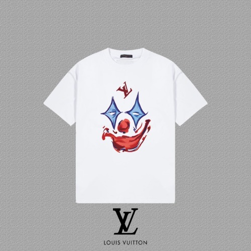 Louis Vuitton 2025FW Clown Print Tee - Stylish & Comfortable Unisex T-Shirt