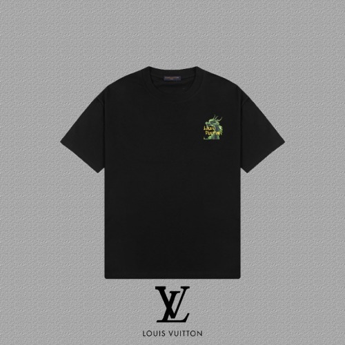 Louis Vuitton 2025FW Dragon Print Cotton T-Shirt - Unisex Style 1 Louis Vuitton 2025FW Dragon Print Cotton T-Shirt - Unisex Style