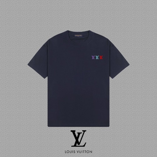 Louis Vuitton 2025FW Cotton T-Shirt with LV Logo - Unisex Style 1 Louis Vuitton 2025FW Cotton T-Shirt with LV Logo - Unisex Style