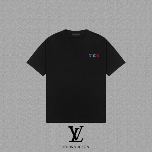 Louis Vuitton 2025FW Short Sleeve T-Shirt with LV Logo Print 1 Louis Vuitton 2025FW Short Sleeve T-Shirt with LV Logo Print