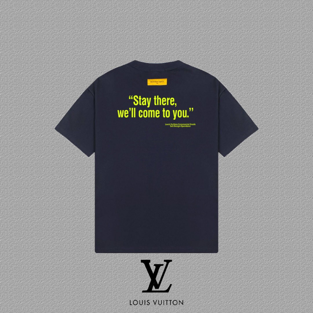 Louis Vuitton 2025FW Logo Print Short Sleeve T-Shirt Unisex Cotton Tee 3 o 1i3lcq19q13eh1uevtrg78e18nm0
