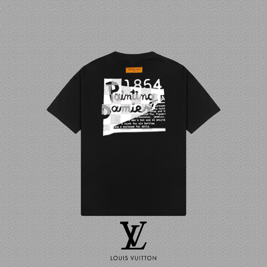 Louis Vuitton 2025FW 'Malletter' Graphic Print Short Sleeve T-Shirt 3 o 1i3nqk0lf1bei8ds12fp147tjv21