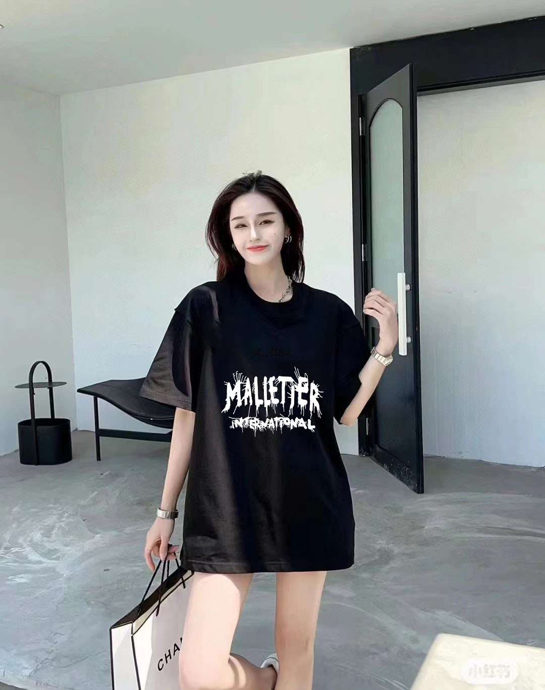 Louis Vuitton 2025FW 'Malletter' Graphic Print Short Sleeve T-Shirt 10 o 1i3nqk0lhio4k9n1f486orj0b4