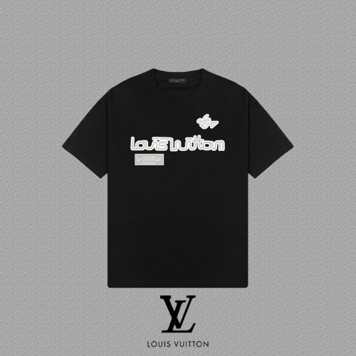 Louis Vuitton 2025FW Logo Print Short Sleeve T-Shirt - Unisex Cotton Tee 1 Louis Vuitton 2025FW Logo Print Short Sleeve T-Shirt - Unisex Cotton Tee