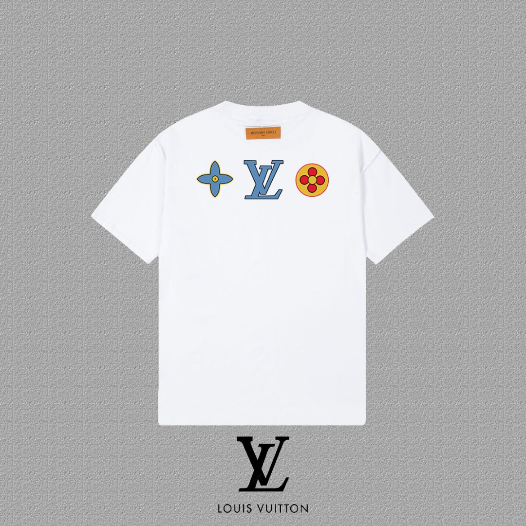 Louis Vuitton 2025FW Short Sleeve T-Shirt with LV Letter Print 3 o 1i3ntsq931jddnp91sqp1i5g190m0