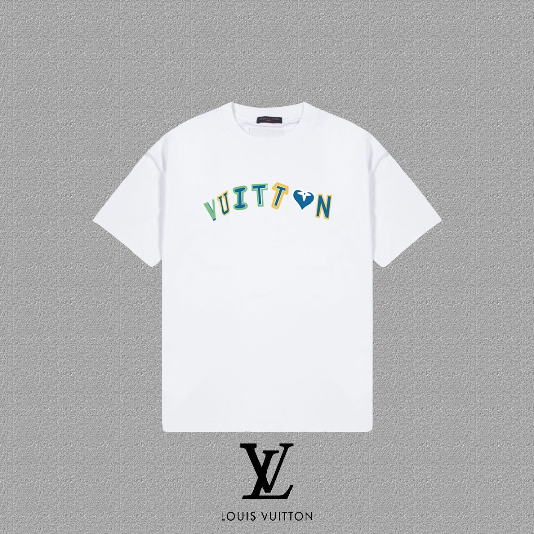 Louis Vuitton 2025FW Short Sleeve T-Shirt with LV Letter Print