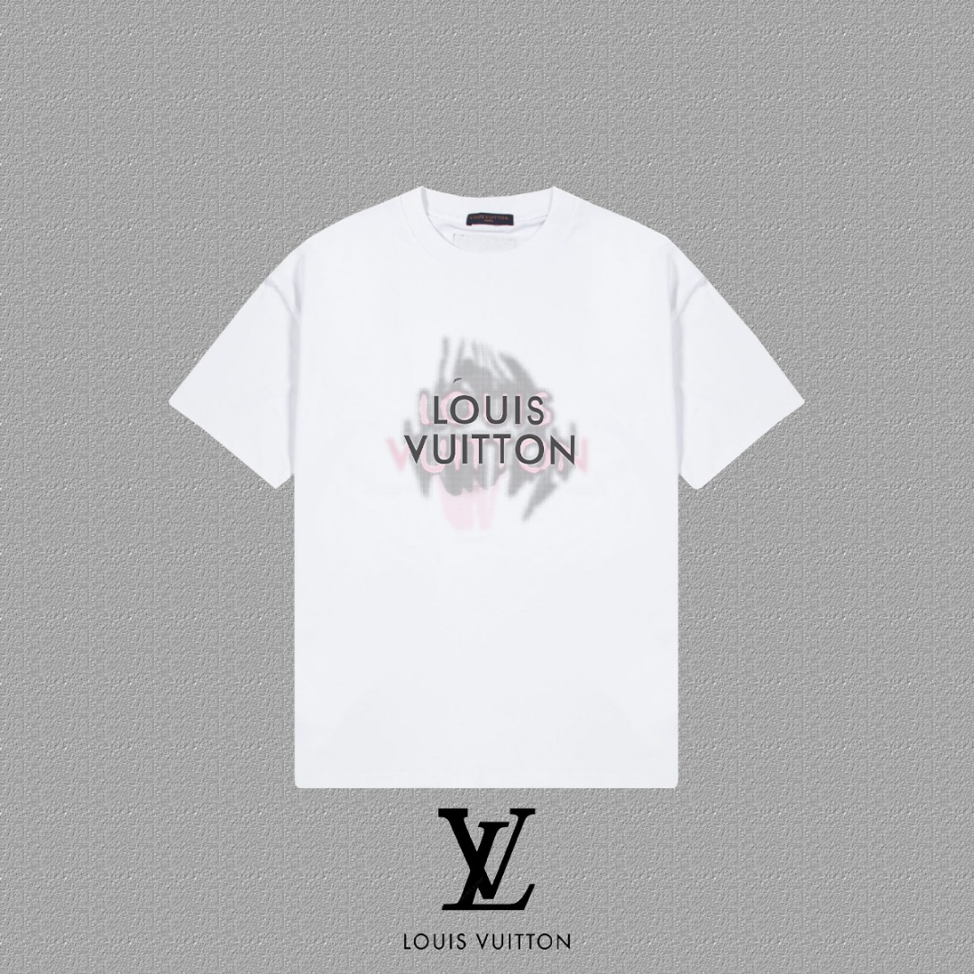 Louis Vuitton 2025FW Logo Print Cotton T-Shirt - Unisex Style 2 o 1i3s0lmi83pk2mpj1nb2fc4v0