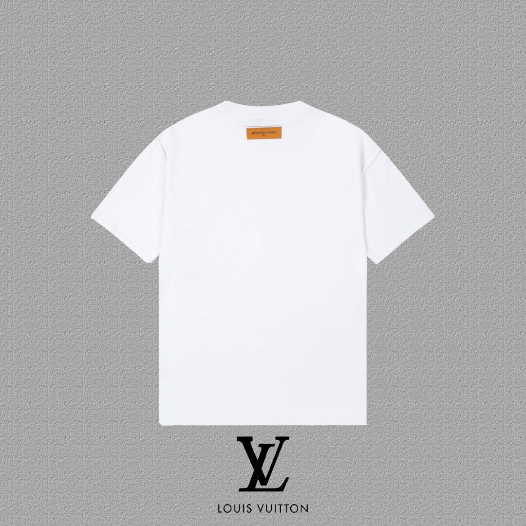 חולצת טי שירט Louis Vuitton עם הדפס לוגו, יוניסקס, כותנה איכותית 3 o 1i3s231p9cp0198f12if1jq21avb5