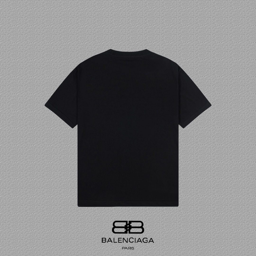 2024FW Classic Metal Letters Short Sleeve T-shirts in Heavy-Pound Fabric. - 图片 2