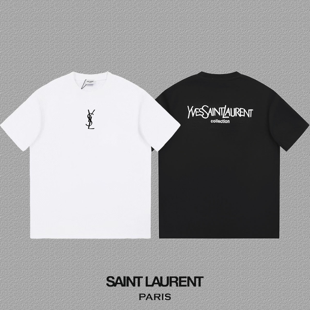 High-End YSL St. Roland FW Short Sleeve T-Shirts with Classic Design - 图片 3