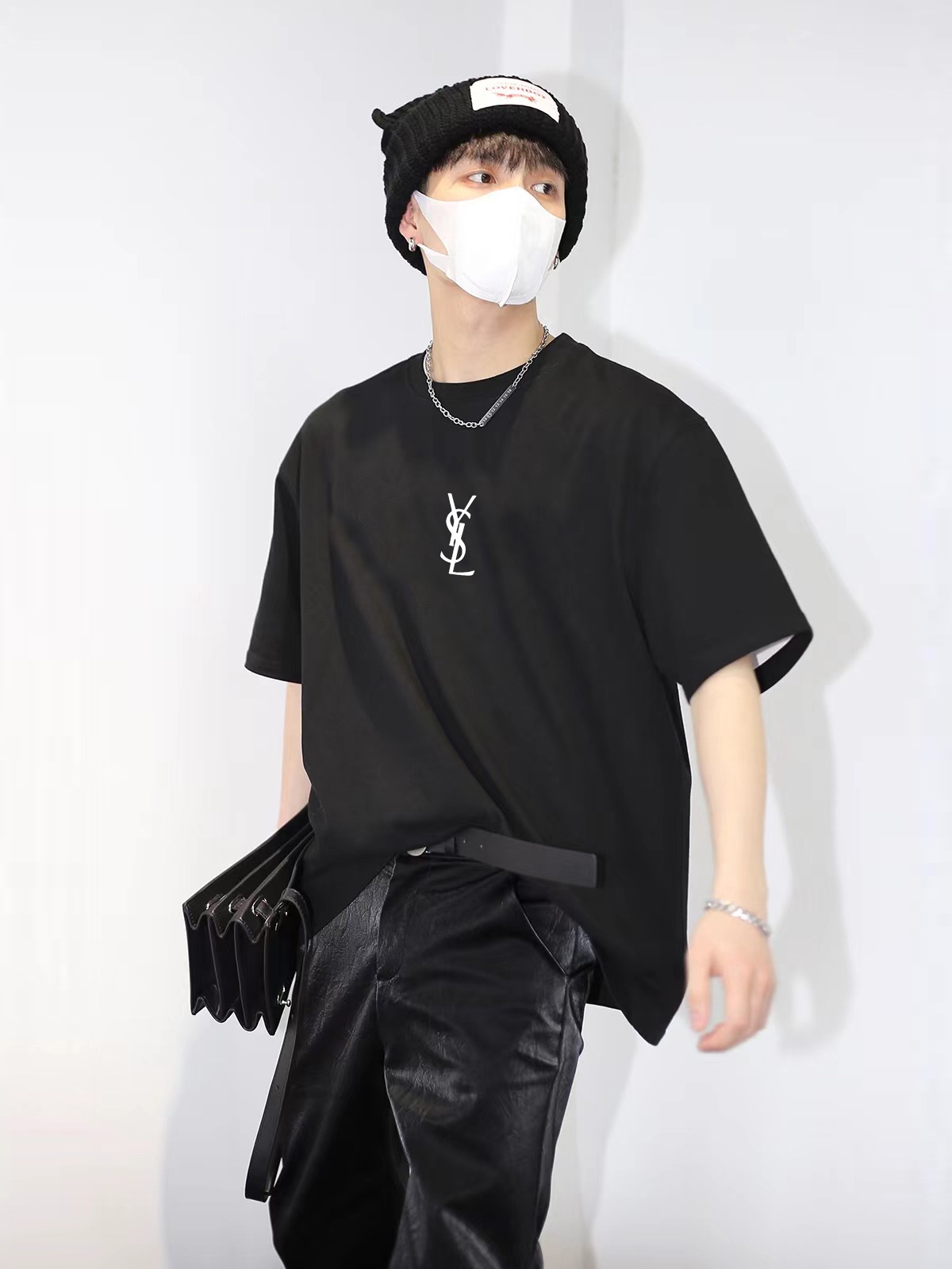 High-End YSL St. Roland FW Short Sleeve T-Shirts with Classic Design - 图片 8