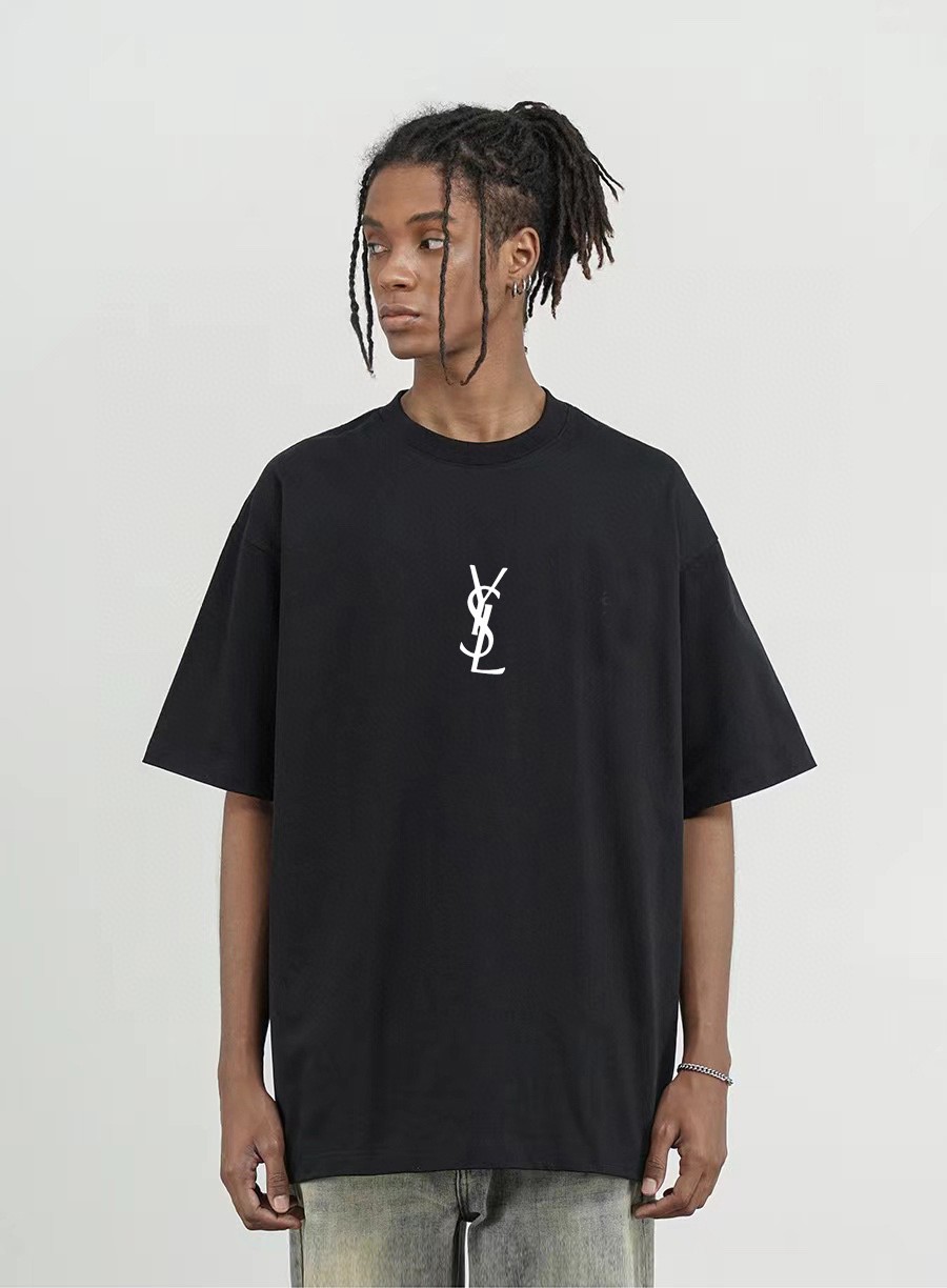 High-End YSL St. Roland FW Short Sleeve T-Shirts with Classic Design - 图片 9