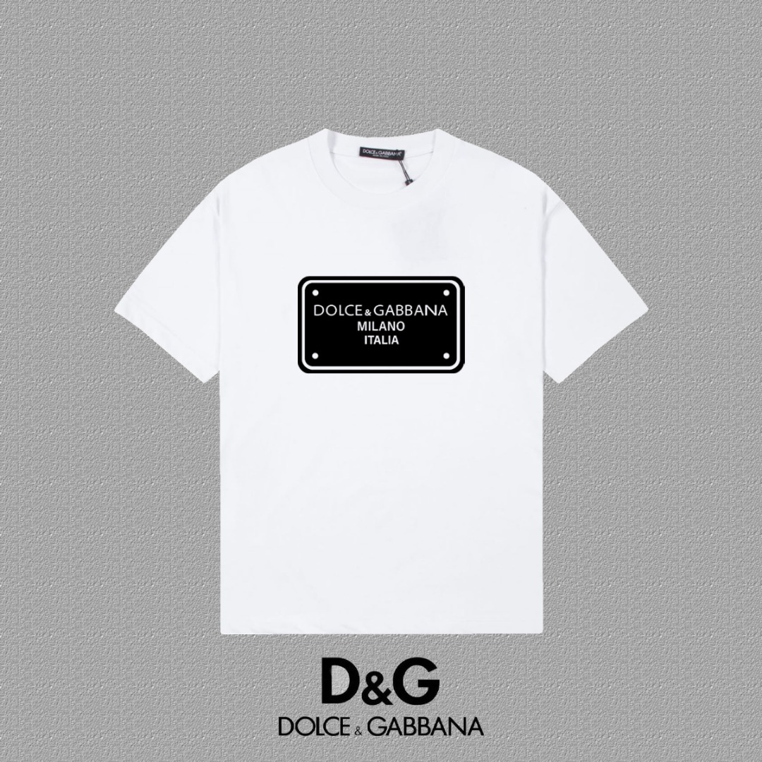 High-End 2025FW Short Sleeve T-Shirts with Logo Thickboard and Heavy-Pound Fabric - 图片 1