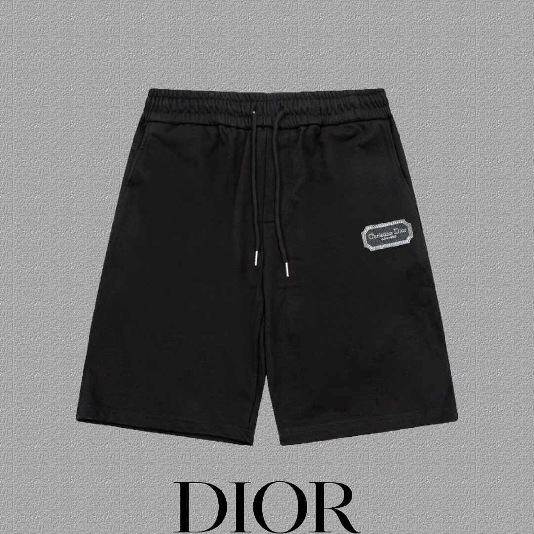 P100 ✨🔥 [DIOR] Shorts clásicos con monograma bordado. Tela de algodón puro versión activa personalizada de 400 g, muy …