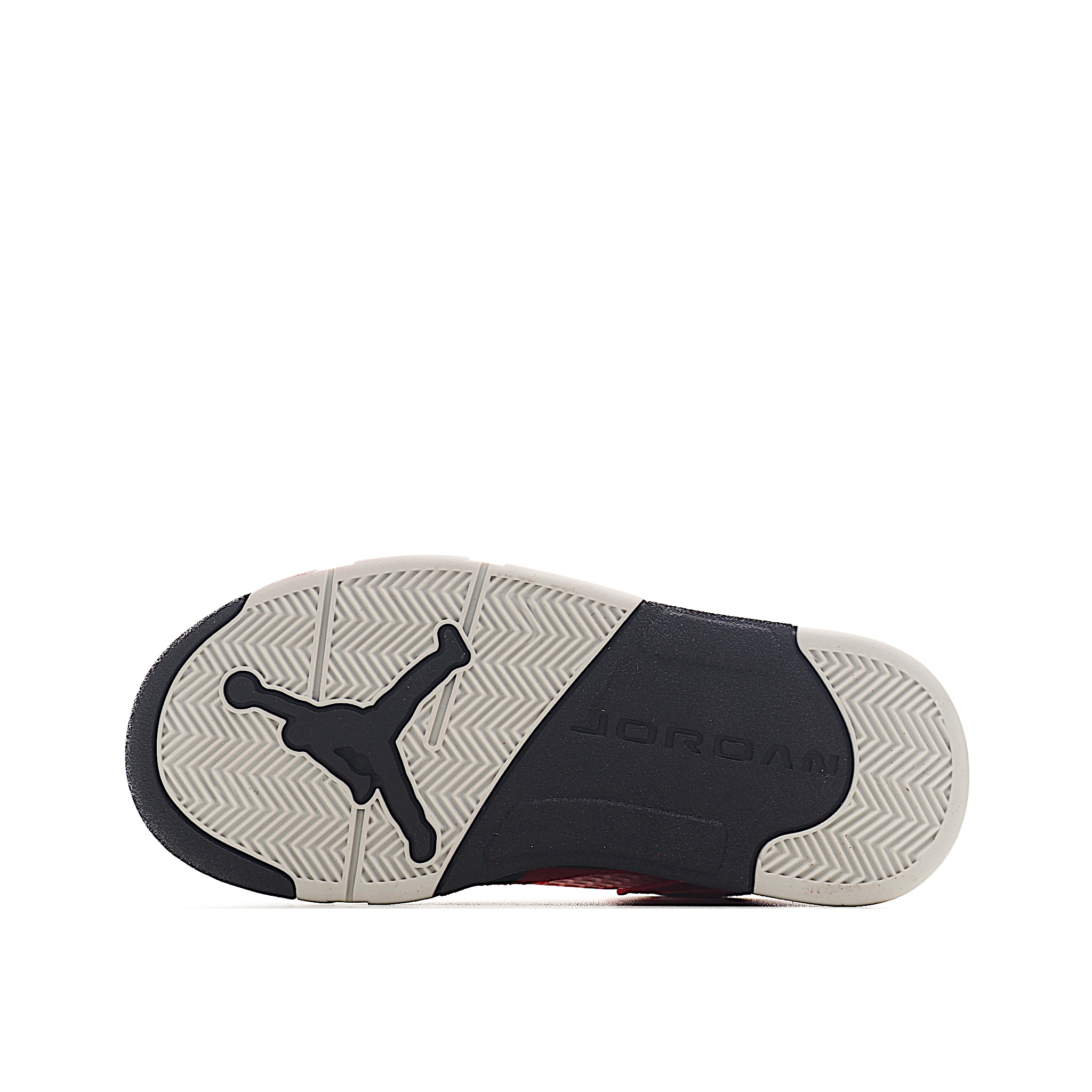 图片[6]-乔5 AJ 5代系带篮球气垫童鞋28-35 该鞋款属于篮球文化鞋，设计以支撑在进行篮球运动时穿着使用，缓震鞋口和人字形鞋底防滑，鞋面采用牛皮革、橡塑材料等多种材料拼接（缝/车线）而成-选品中心