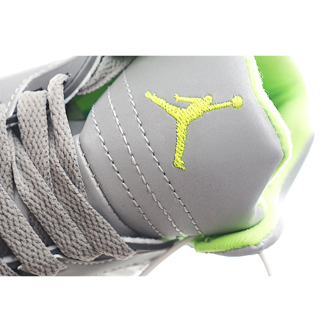 图片[8]-乔5 AJ 5代系带篮球气垫童鞋28-35 该鞋款属于篮球文化鞋，设计以支撑在进行篮球运动时穿着使用，缓震鞋口和人字形鞋底防滑，鞋面采用牛皮革、橡塑材料等多种材料拼接（缝/车线）而成-选品中心