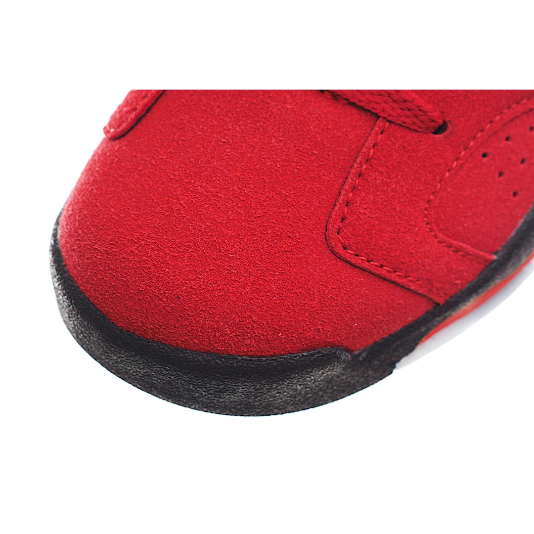 图片[7]-AJ 6代乔六高帮篮球气垫童鞋28-35 AJ 6 复刻大童运动童鞋采用优质鞋面，承袭令其享誉盛名的经典外观设计。穿孔设计，为孩子提供透气舒适的运动体验。-选品中心