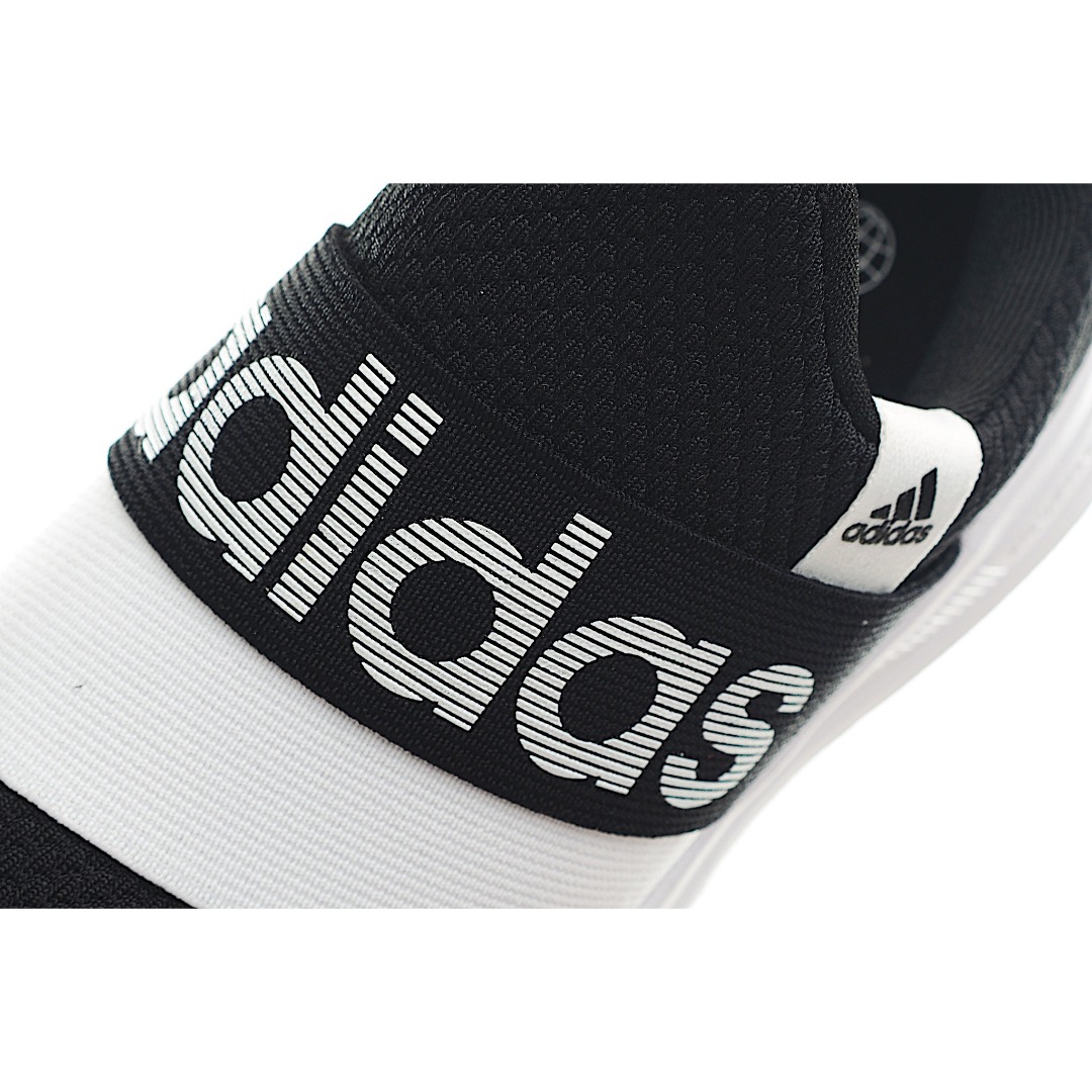 图片[8]-AD 儿童一脚蹬松紧带休闲运动鞋 一旦孩子们发现这些易于穿戴的松紧带运动鞋，他们就不会再回头了。柔软的鞋面以最小的力气滑入到位，大松紧带将脚紧贴到位。采用轻质缓震制成，可提供全天支撑，从孩子们冲出门的那一刻起，直到他们回到家并坐在沙发上，都能让孩子们自由活动。 货号：黑白 尺码：26-37-选品中心